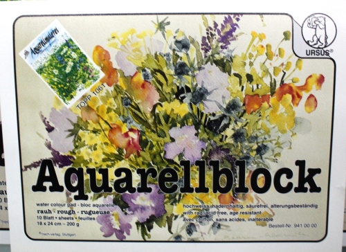 Ursus Aquarellblock  200g/m² 18x24 cm (10 Blatt)